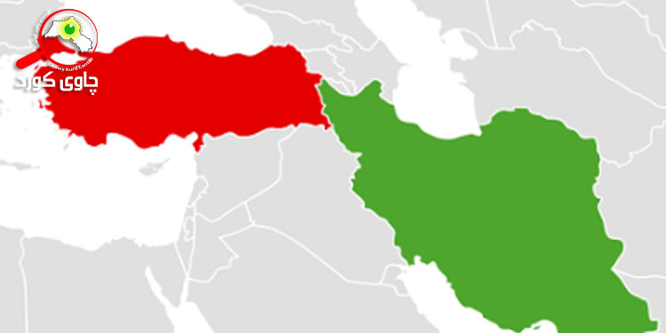 كوردانی ئێراق ‌و تورکیا لە سیاسەتی دەرەوەی زلهێزەکاندا