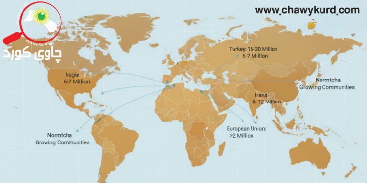 ژمارەی ڕاستەقینەی کورد و کوردزمان لە کوردستان و جیهان