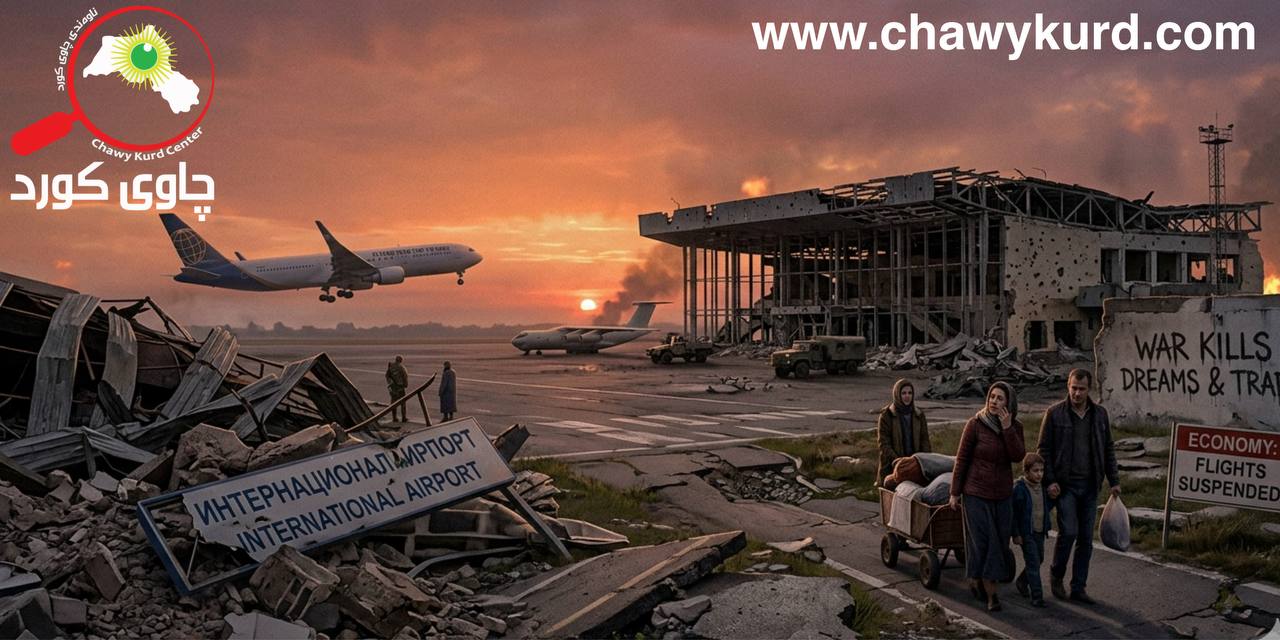 جەنگ و لێکەوتەکان لەسەر جوڵەی ئابووری فڕۆکەخانەکان